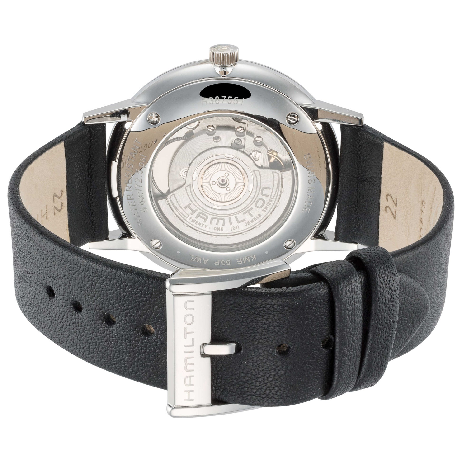 Back view of Hamilton American Classic Men's Automatic Watch H38755781