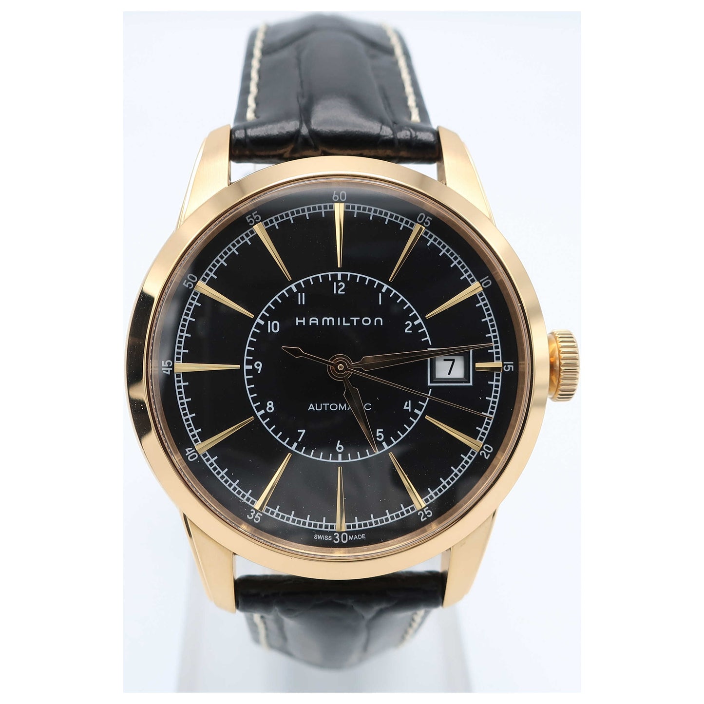 Front view of Hamilton American Classic Men's Automatic Watch H40505731-SD