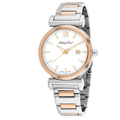 Front view of Mathey Tissot Elegance Men's Quartz Watch H410BI
