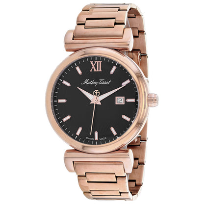 Front view of Mathey Tissot Elegance Men's Quartz Watch H410PN