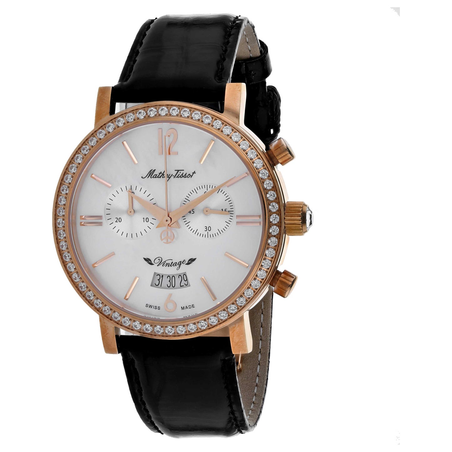 Front view of Mathey Tissot Classic Men's Quartz Watch H41QPLI