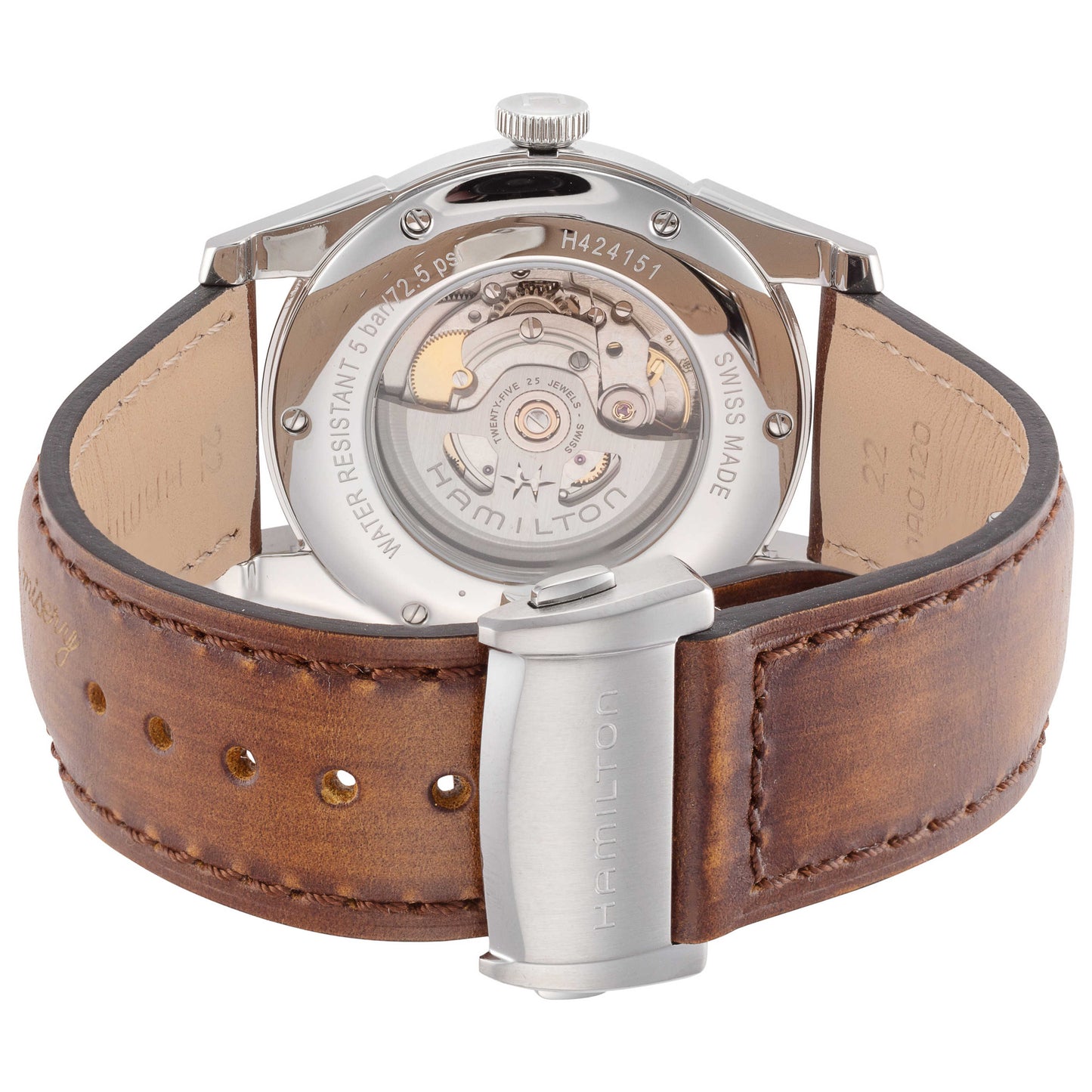 Back view of Hamilton American Classic Men's Automatic Watch H42415501