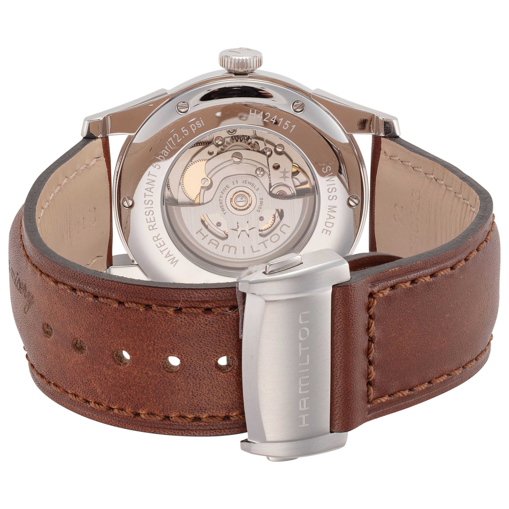 Back view of Hamilton American Classic Men's Automatic Watch H42415591