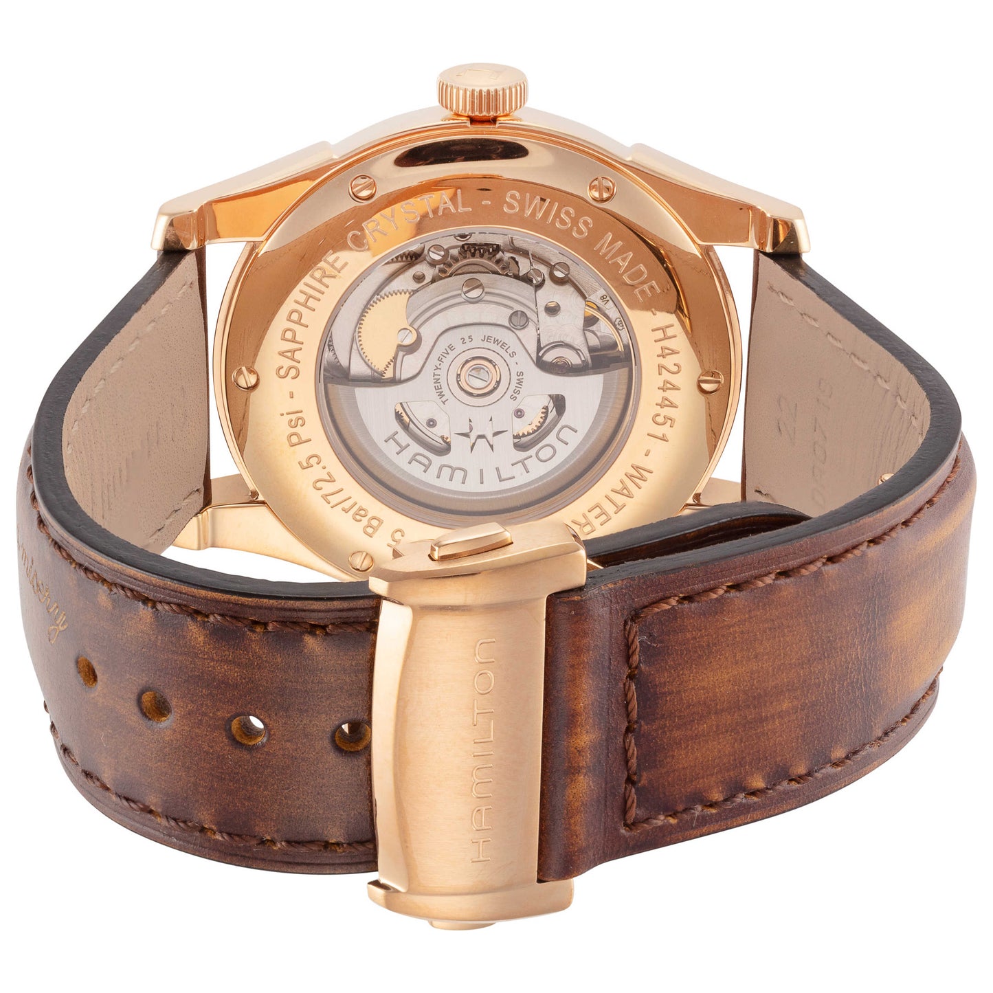 Back view of Hamilton American Classic Men's Automatic Watch H42445551