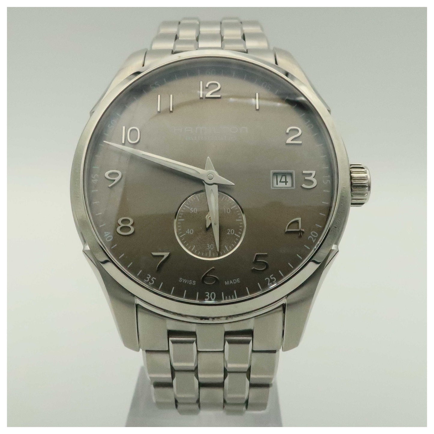 Front view of Hamilton Jazzmaster Men's Automatic Watch H42515185-PO