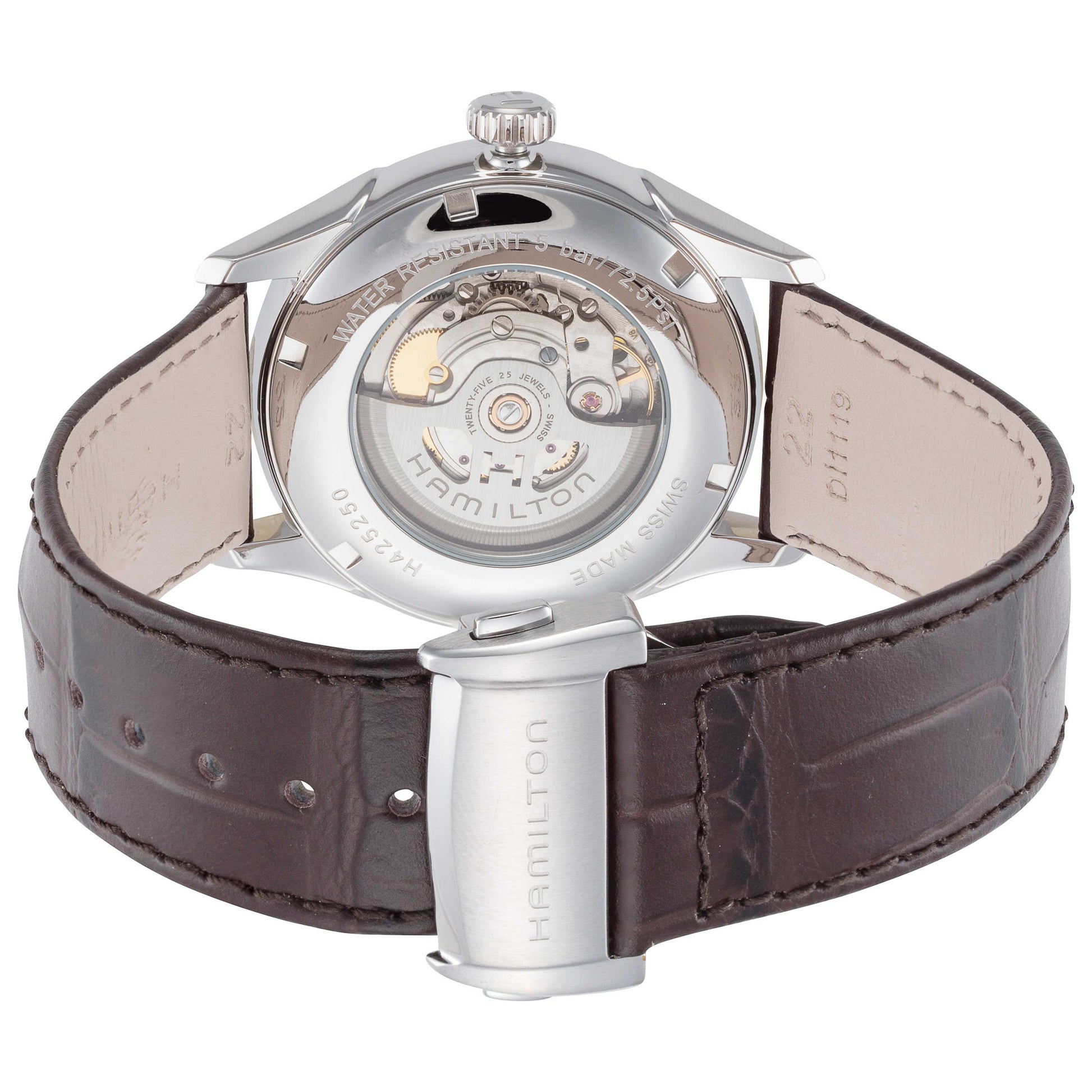 Back view of Hamilton Jazzmaster Men's Automatic Watch H42525551