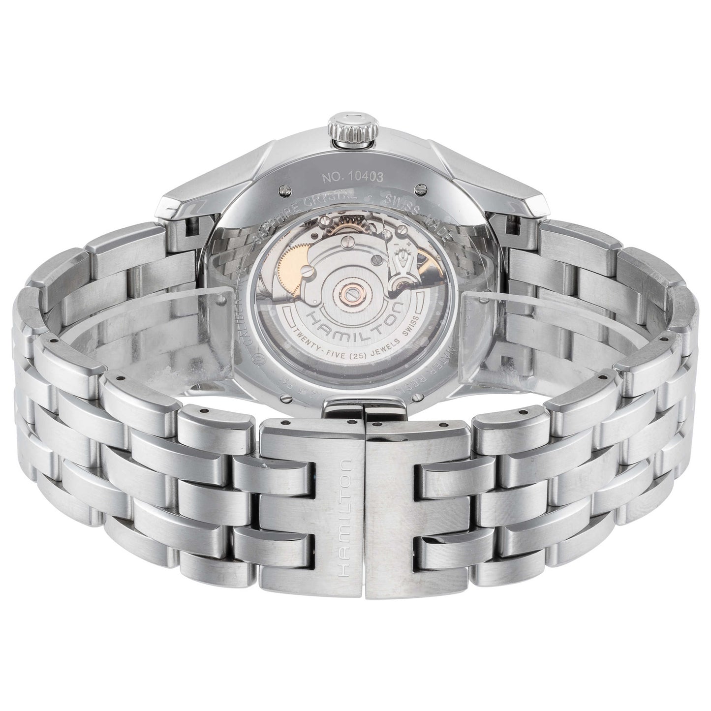 Back view of Hamilton Jazzmaster Men's Automatic Watch H42615143