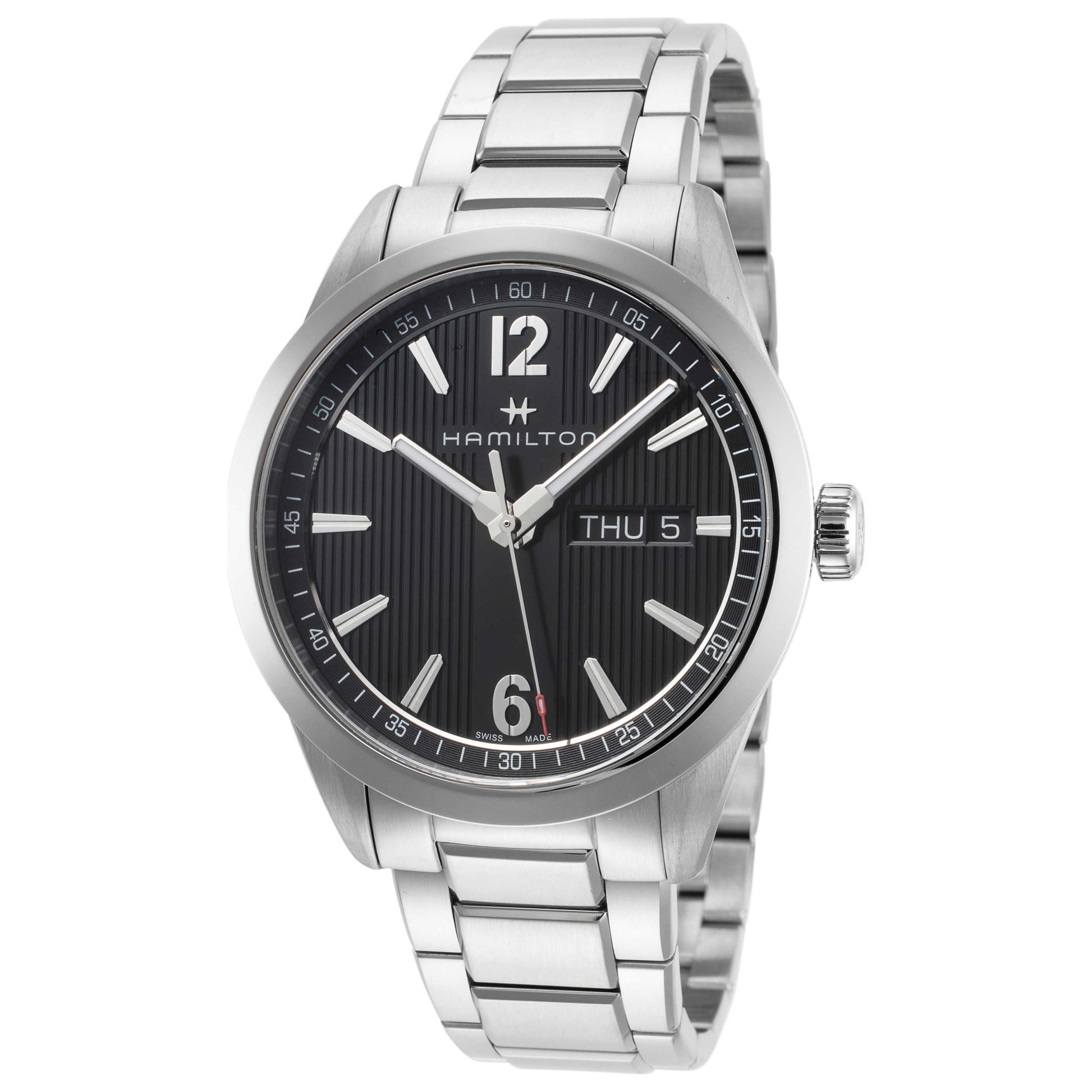 Front view of Hamilton Broadway Men's Quartz Watch H43311135