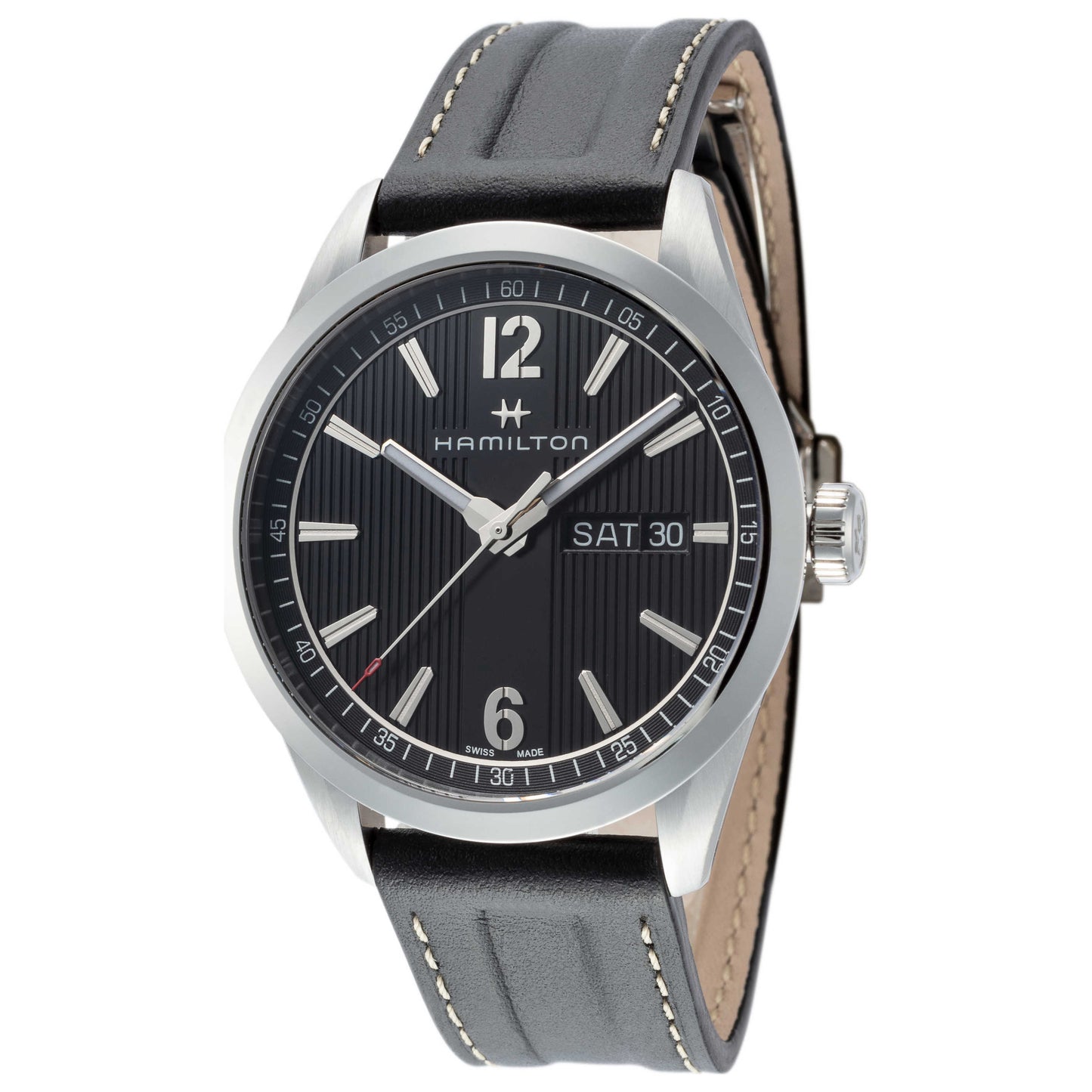 Front view of Hamilton Broadway Men's Quartz Watch H43311735