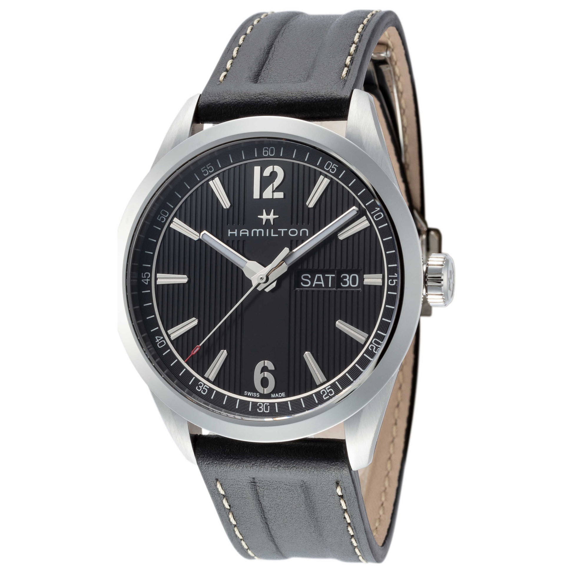 Front view of Hamilton Broadway Men's Quartz Watch H43311735