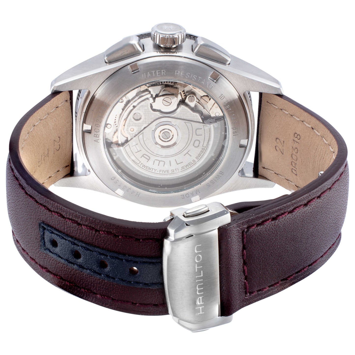 Back view of Hamilton Broadway Men's Automatic Watch H43516871