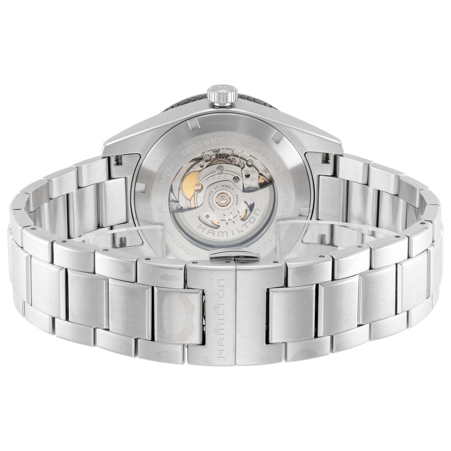 Back view of Hamilton Broadway Men's Automatic Watch H43725131