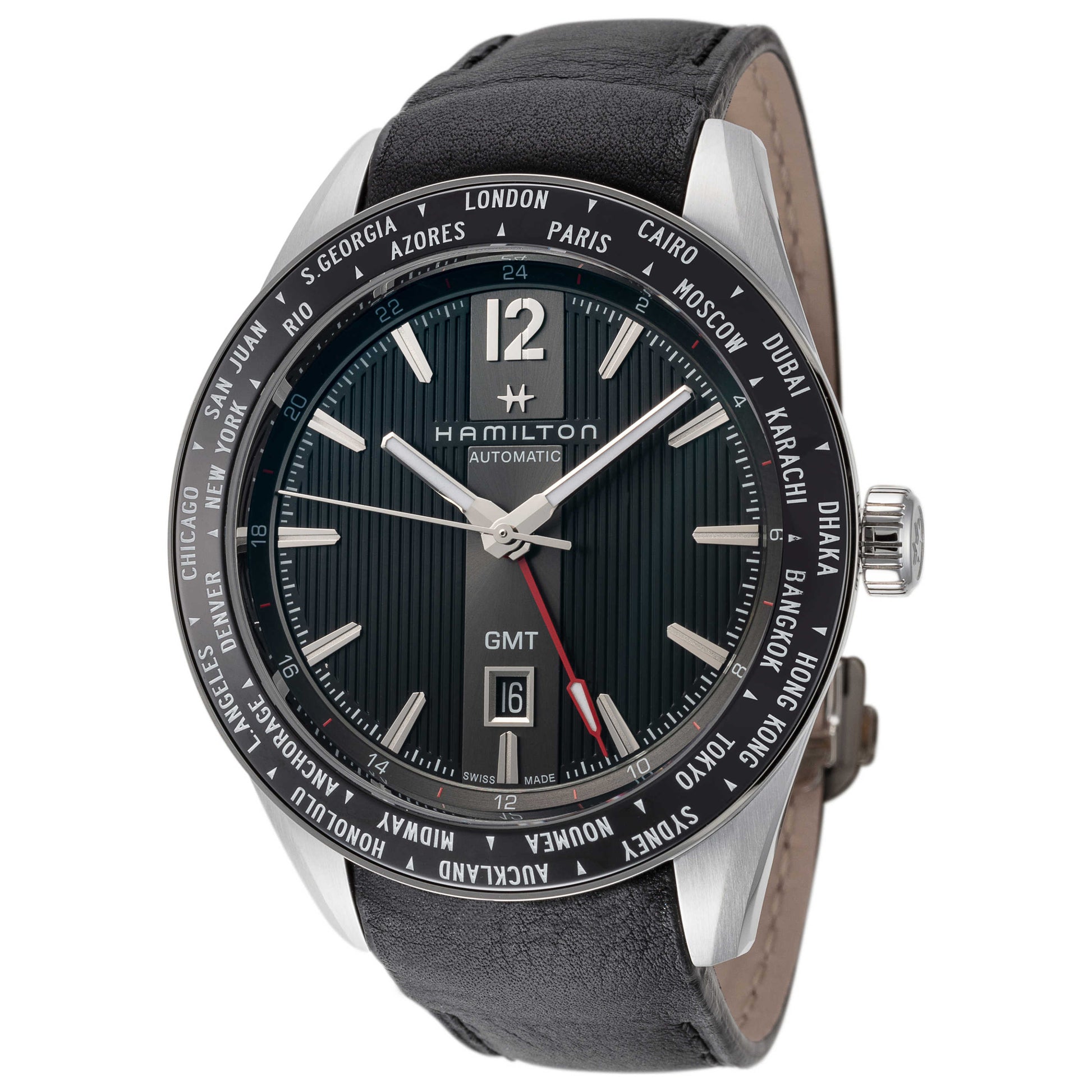 Front view of Hamilton Broadway Men's Automatic Watch H43725731