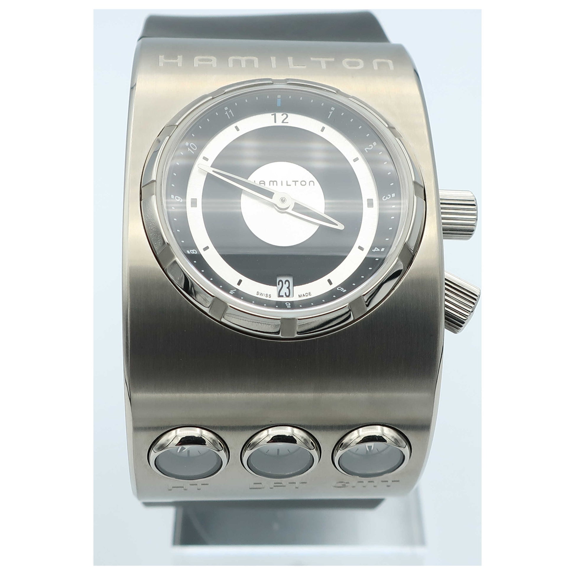 Front view of Hamilton Space Odyssey Men's Swiss Quartz (Battery-Powered) Watch H51591399-SDV