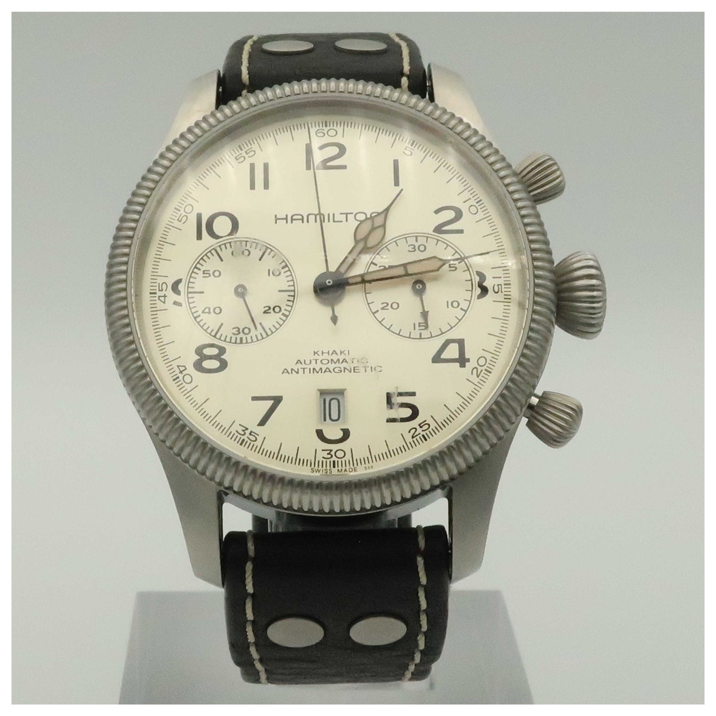 Front view of Hamilton Khaki Field Men's Automatic Watch H60416553-PO2