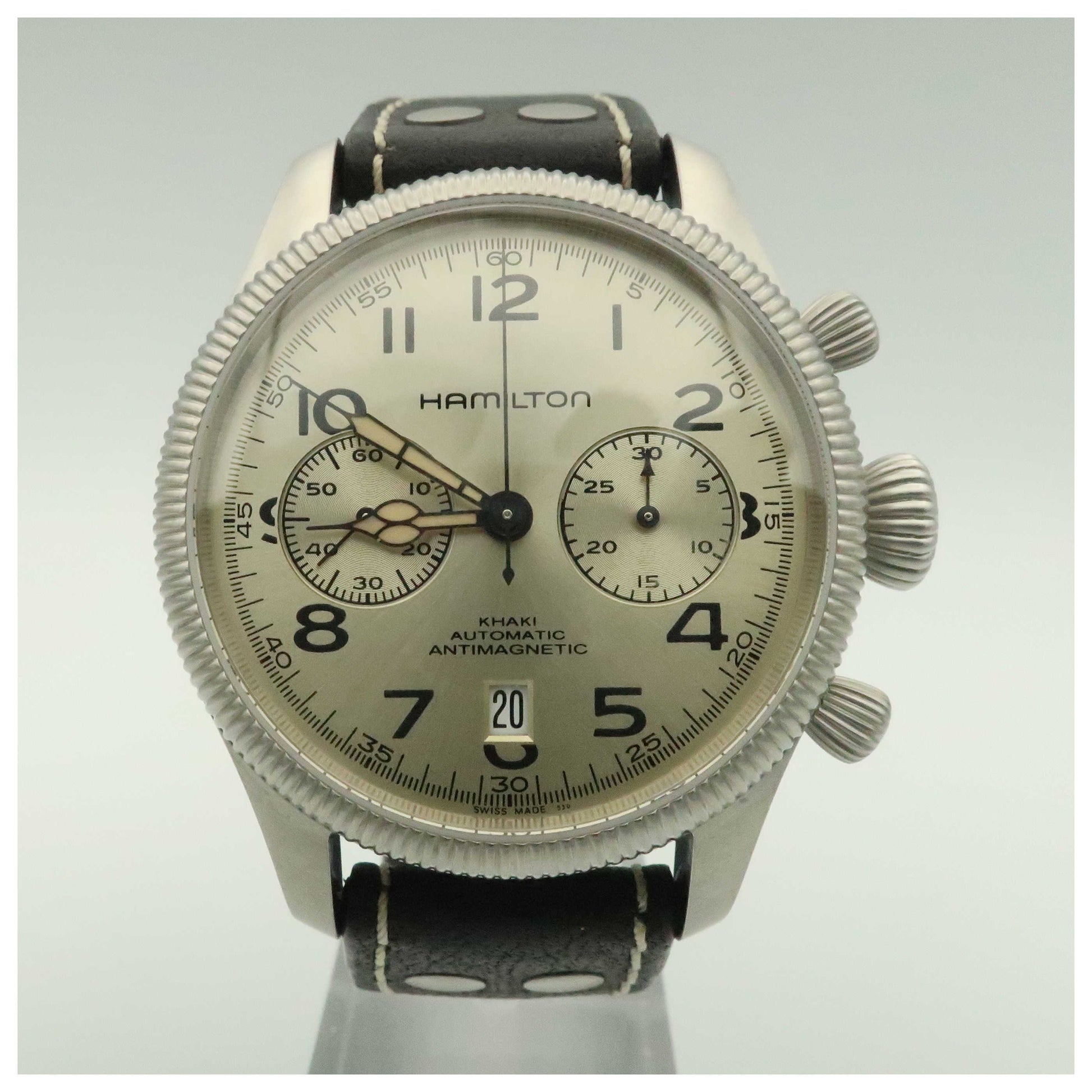 Front view of Hamilton Khaki Field Men's Automatic Watch H60416553-PO