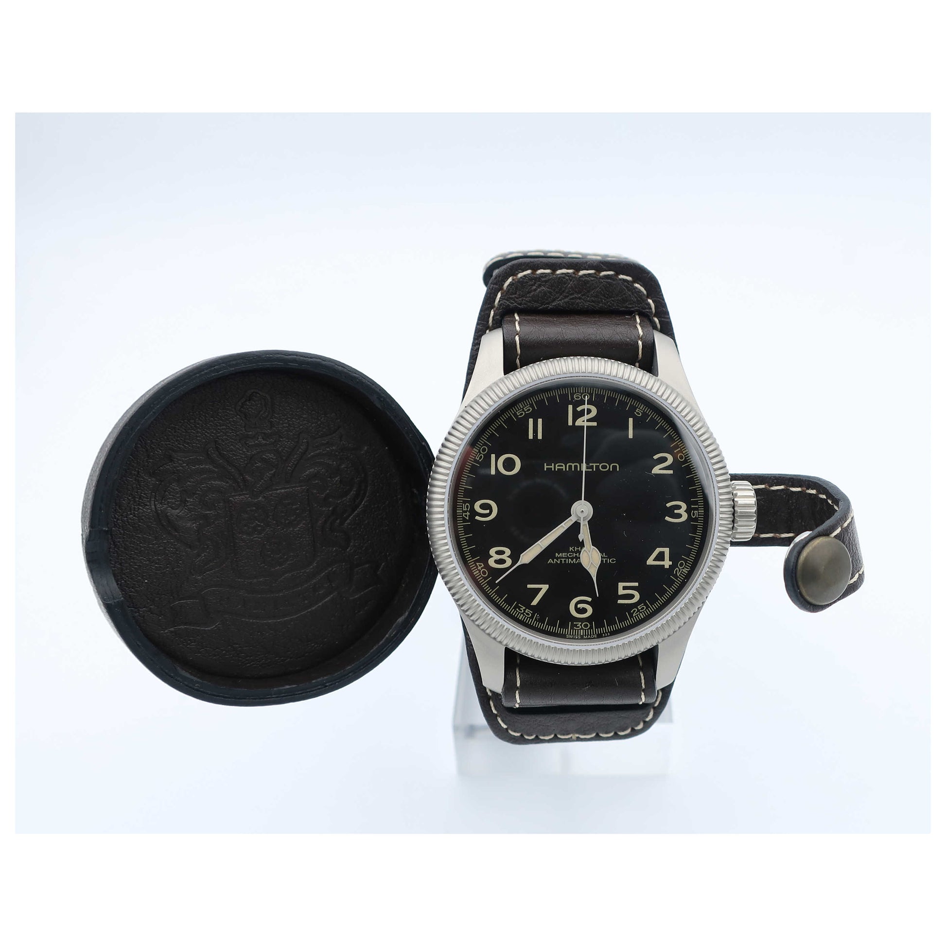 Front view of Hamilton Khaki Field Men's Manual-Wind Watch H60419533-SD