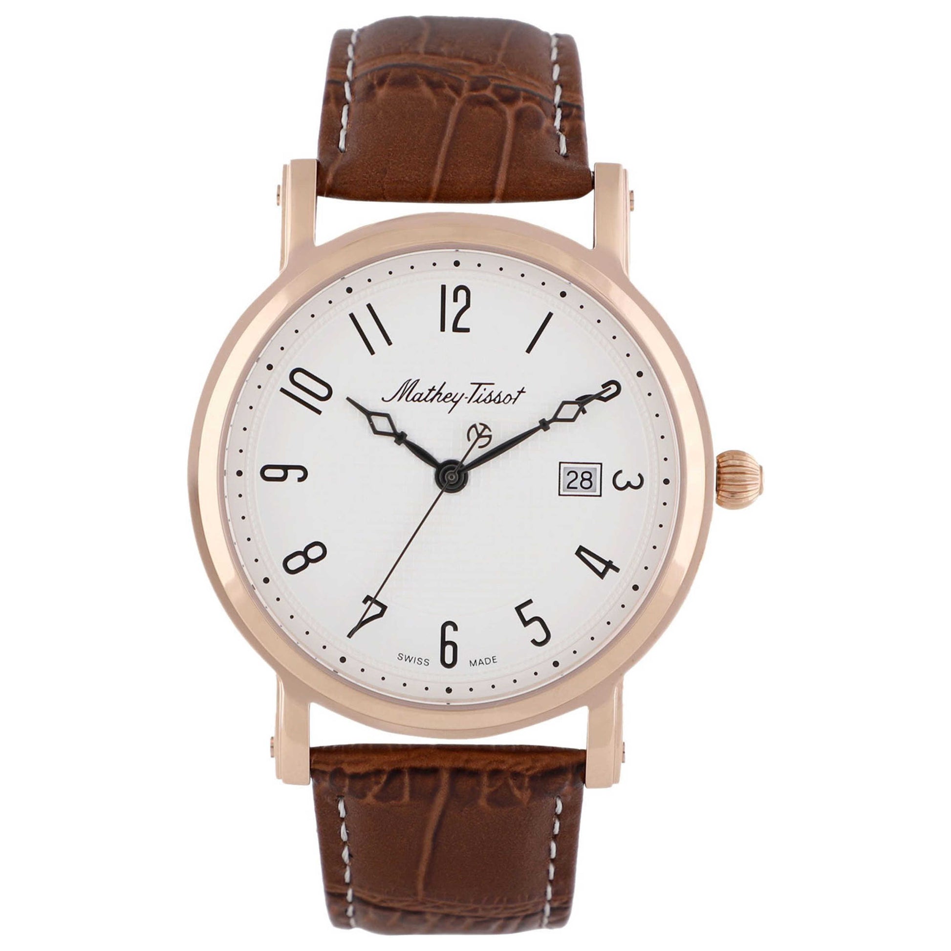 Front view of Mathey Tissot City Men's Quartz Watch H611251PG