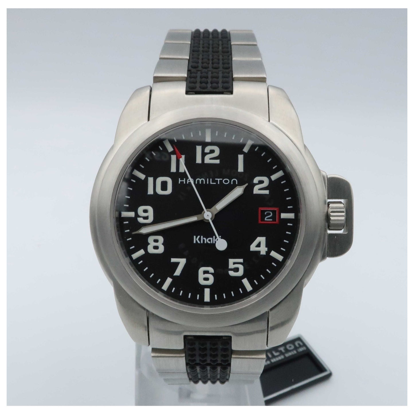 Front view of Hamilton Khaki Action Men's Swiss Quartz (Battery-Powered) Watch H61411133-SDV