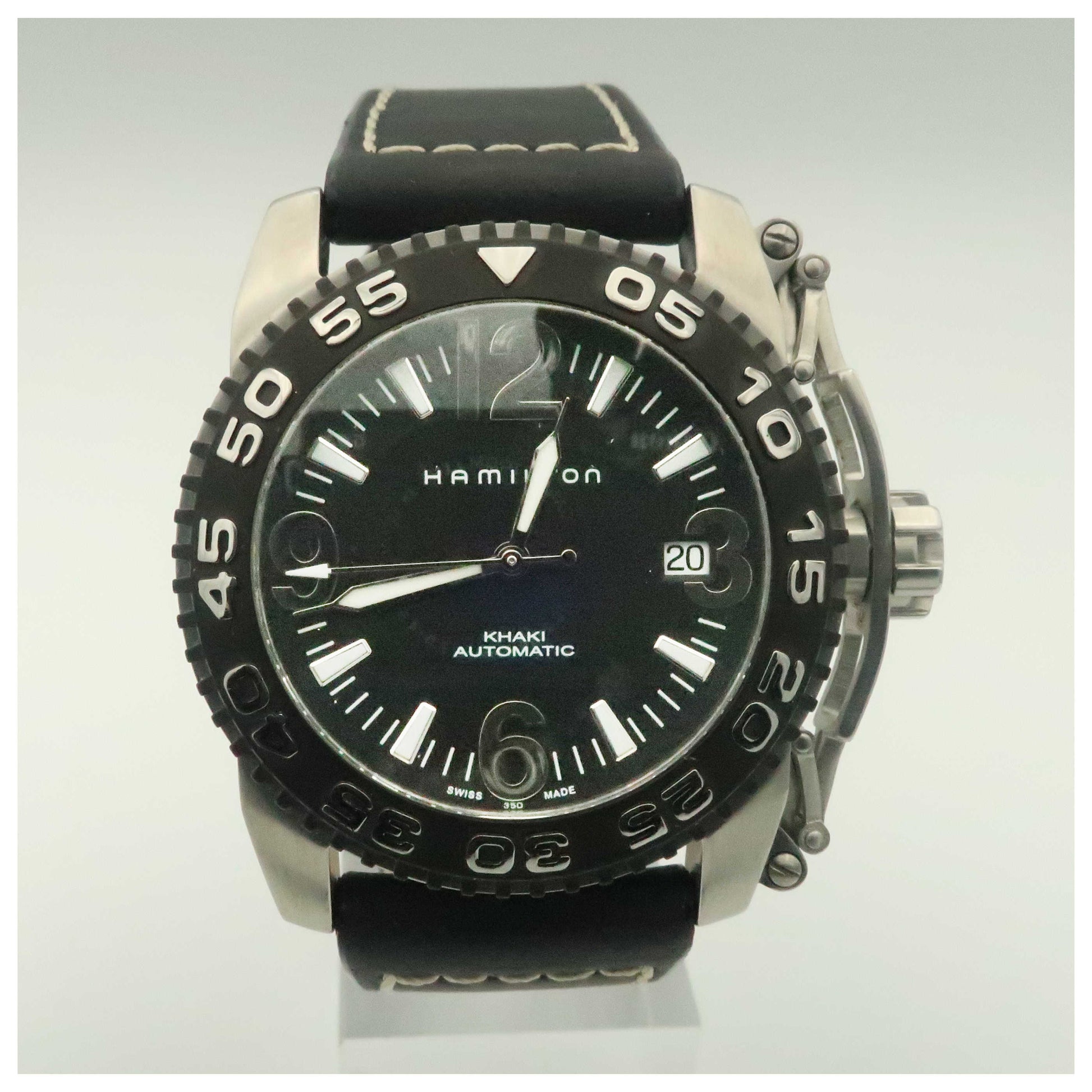 Front view of Hamilton Khaki Action Men's Automatic Watch H62455735-PO