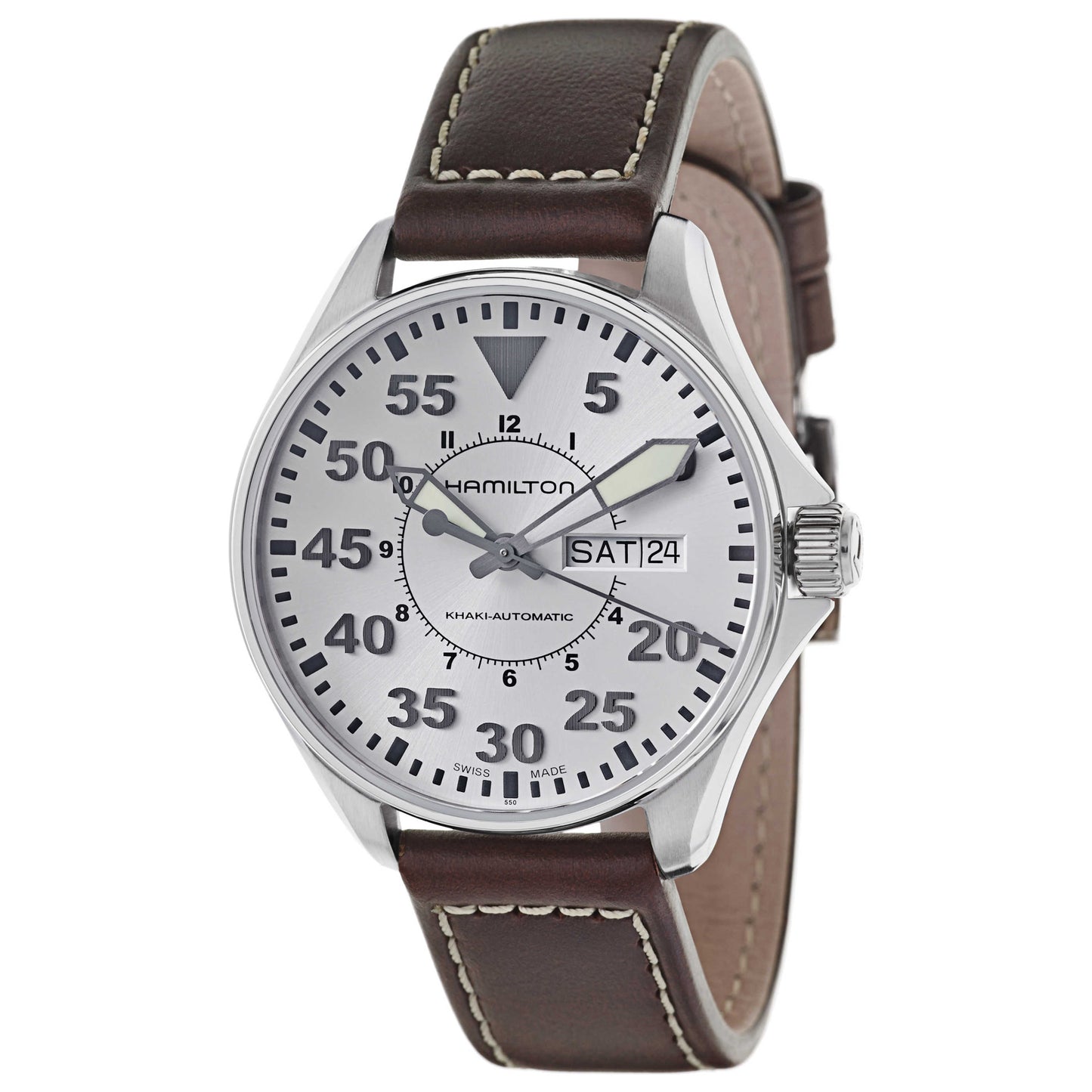 Front view of Hamilton Khaki Aviation Men's Automatic Watch H64425555