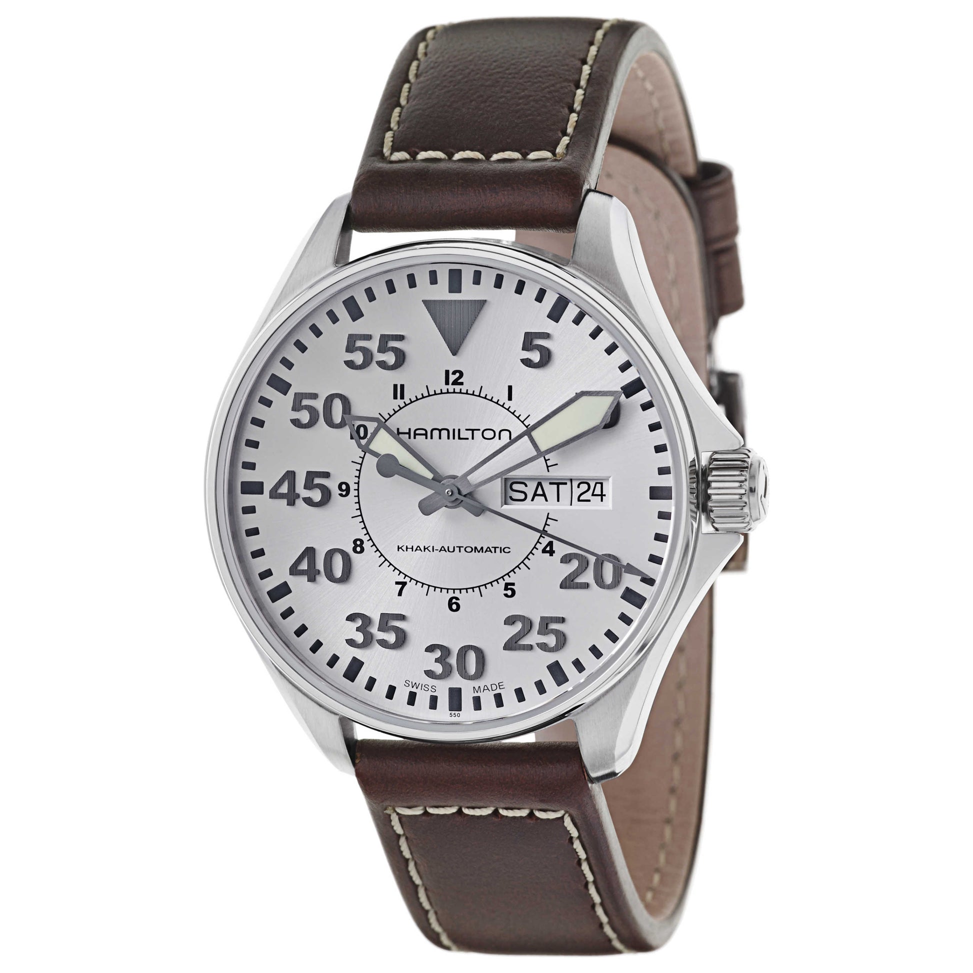 Front view of Hamilton Khaki Aviation Men's Automatic Watch H64425555