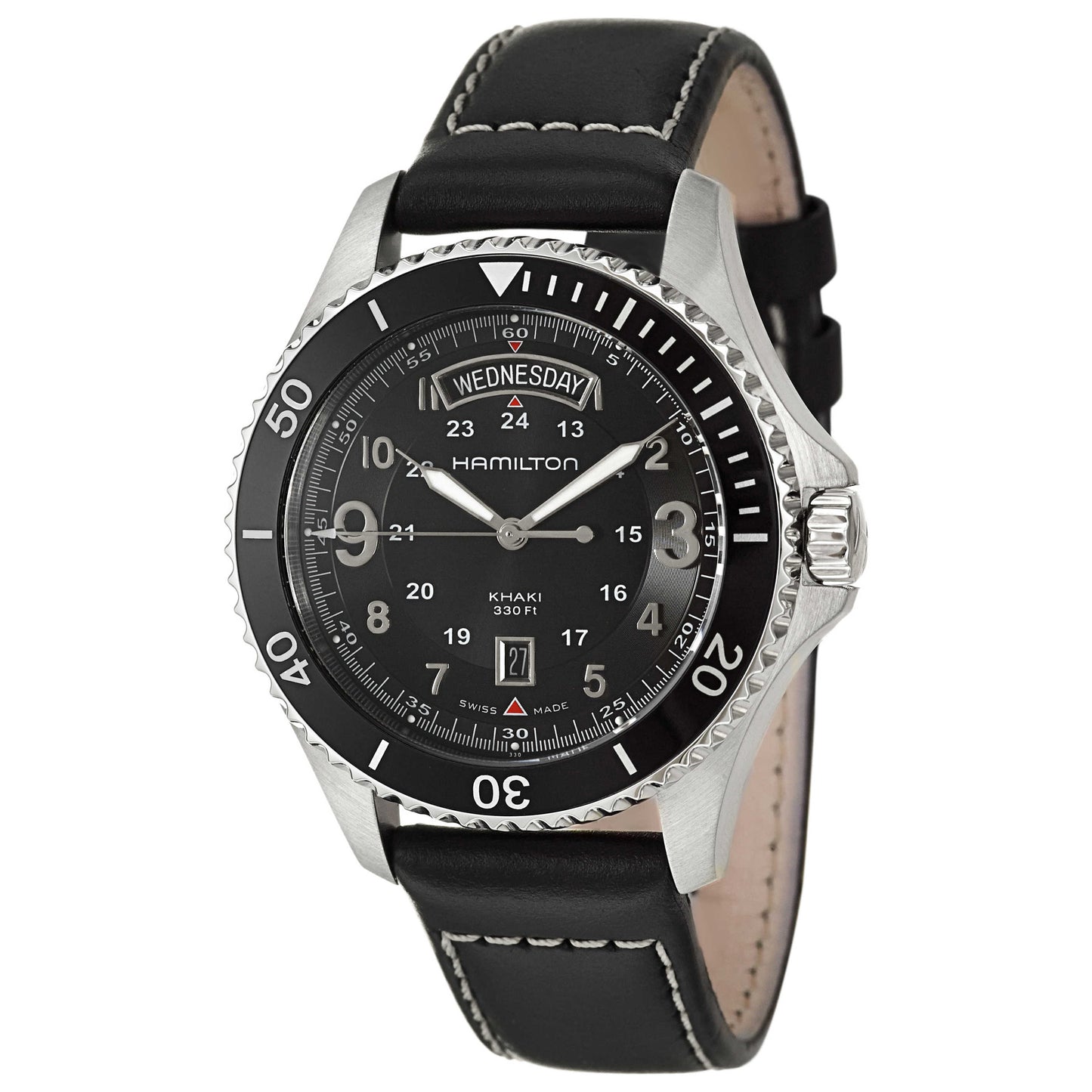 Front view of Hamilton Khaki Navy Men's Swiss Quartz (Battery-Powered) Watch H64511733