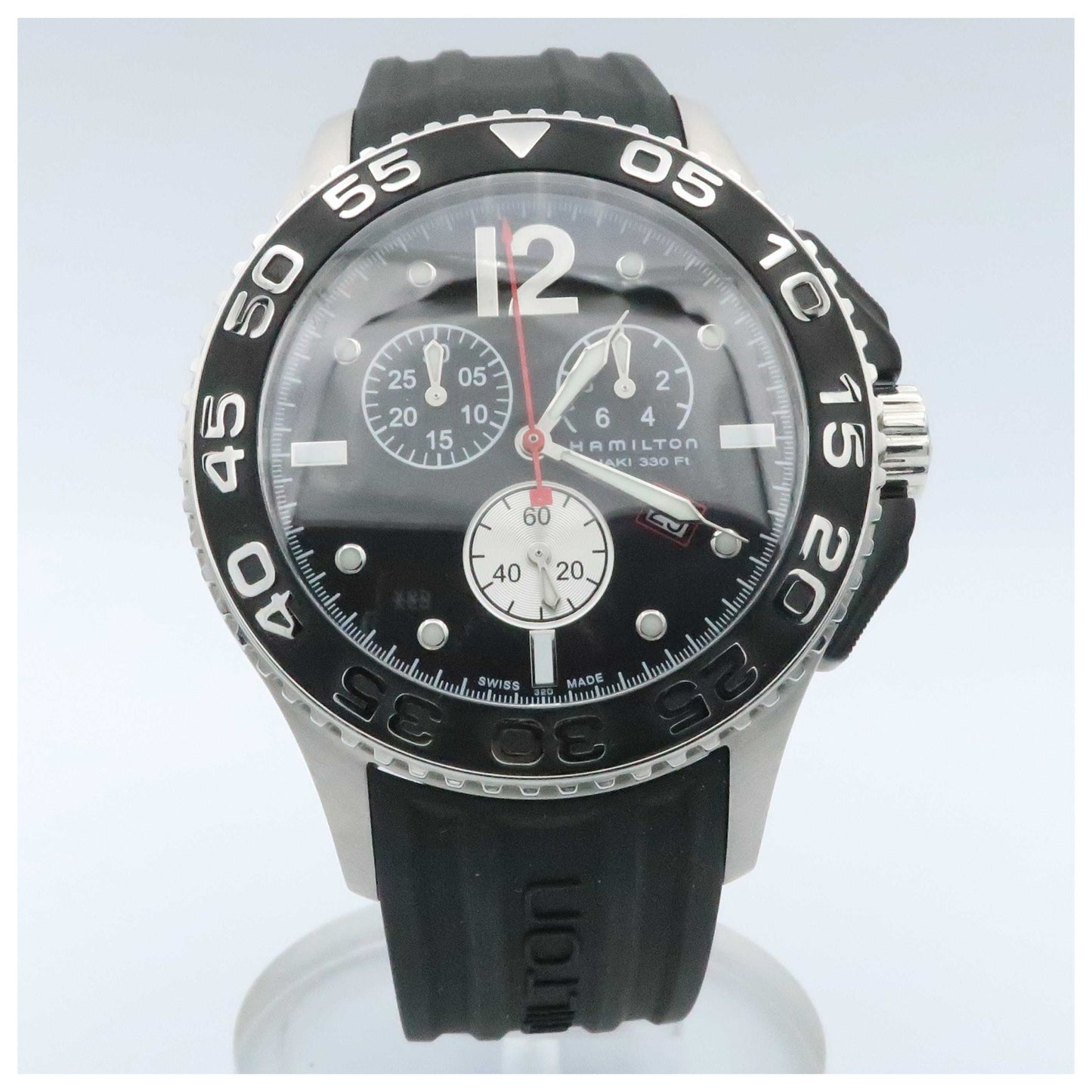 Front view of Hamilton Khaki Navy Men's Swiss Quartz (Battery-Powered) Watch H64512332-SDV