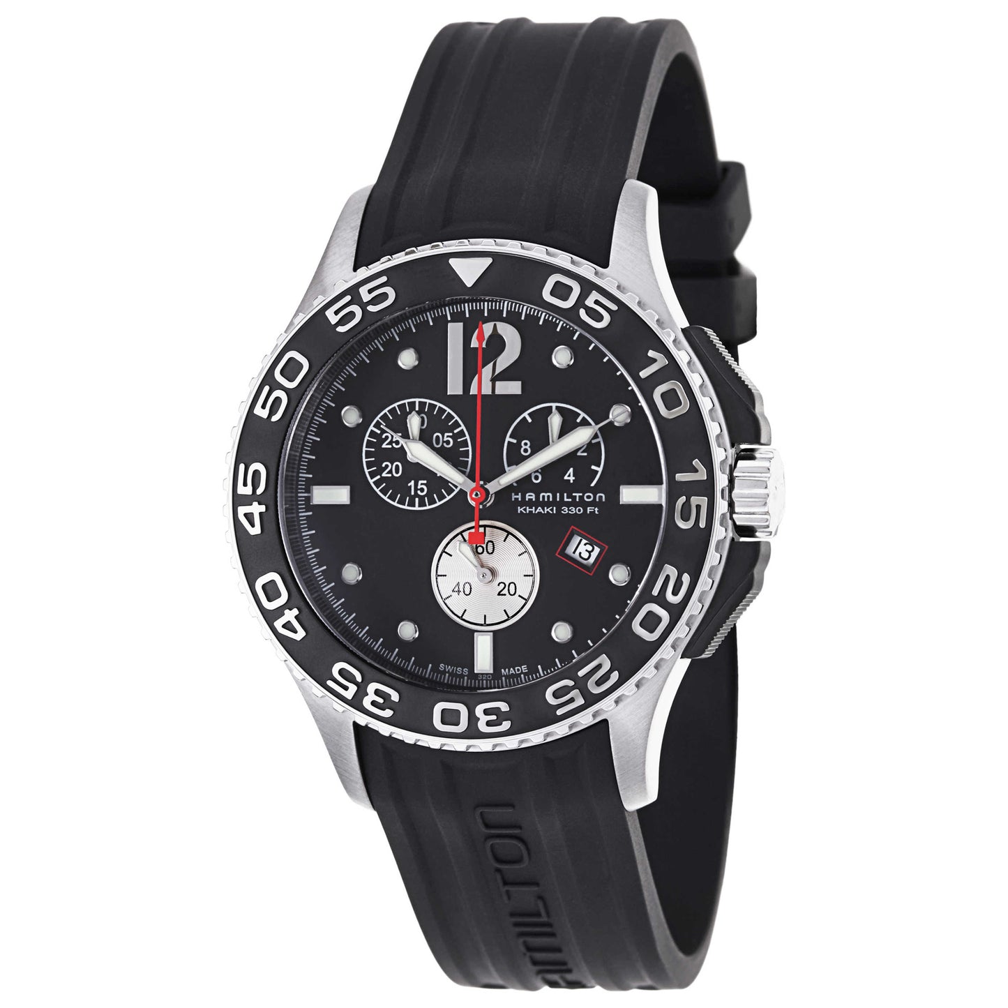 Front view of Hamilton Khaki Navy Men's Swiss Quartz (Battery-Powered) Watch H64512332
