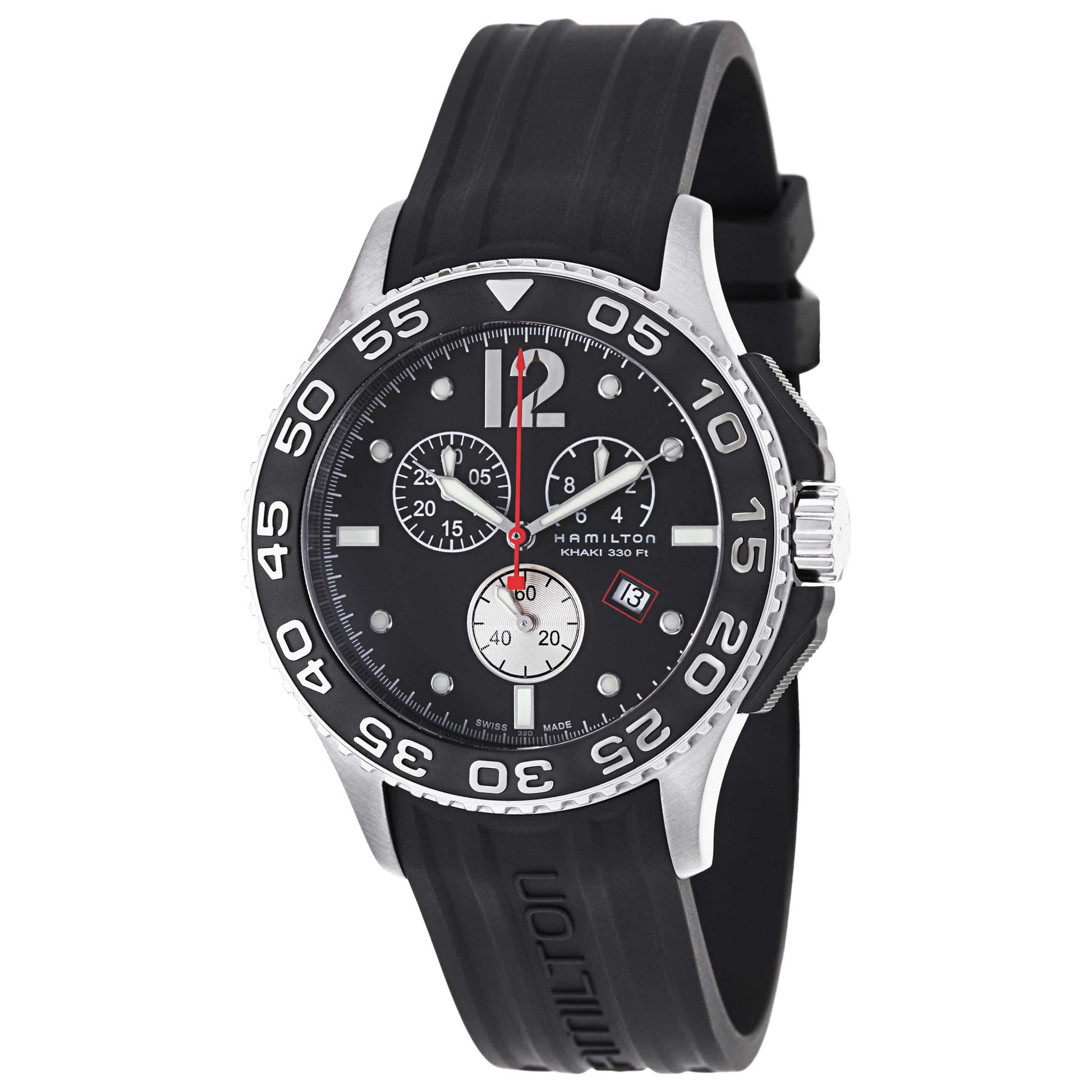 Front view of Hamilton Khaki Navy Men's Swiss Quartz (Battery-Powered) Watch H64512332
