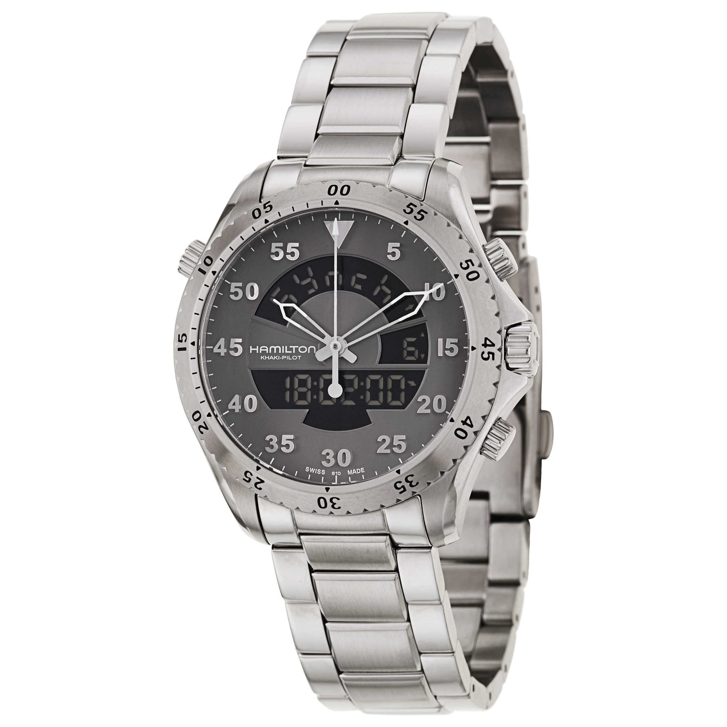 Front view of Hamilton Khaki Aviation Men's Quartz Watch H64514181