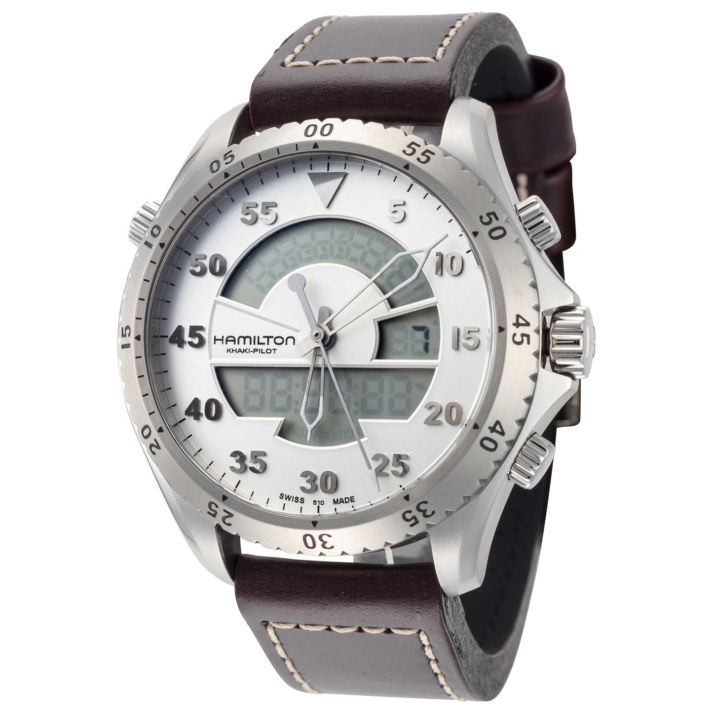 Front view of Hamilton Khaki Aviation Men's Quartz Watch H64514551