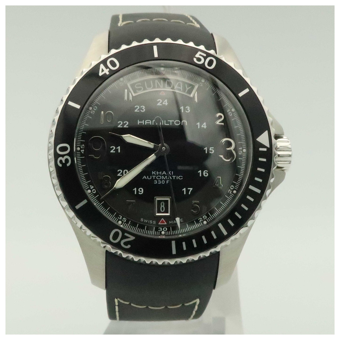 Front view of Hamilton Khaki Navy Men's Automatic Watch H64515333-PO