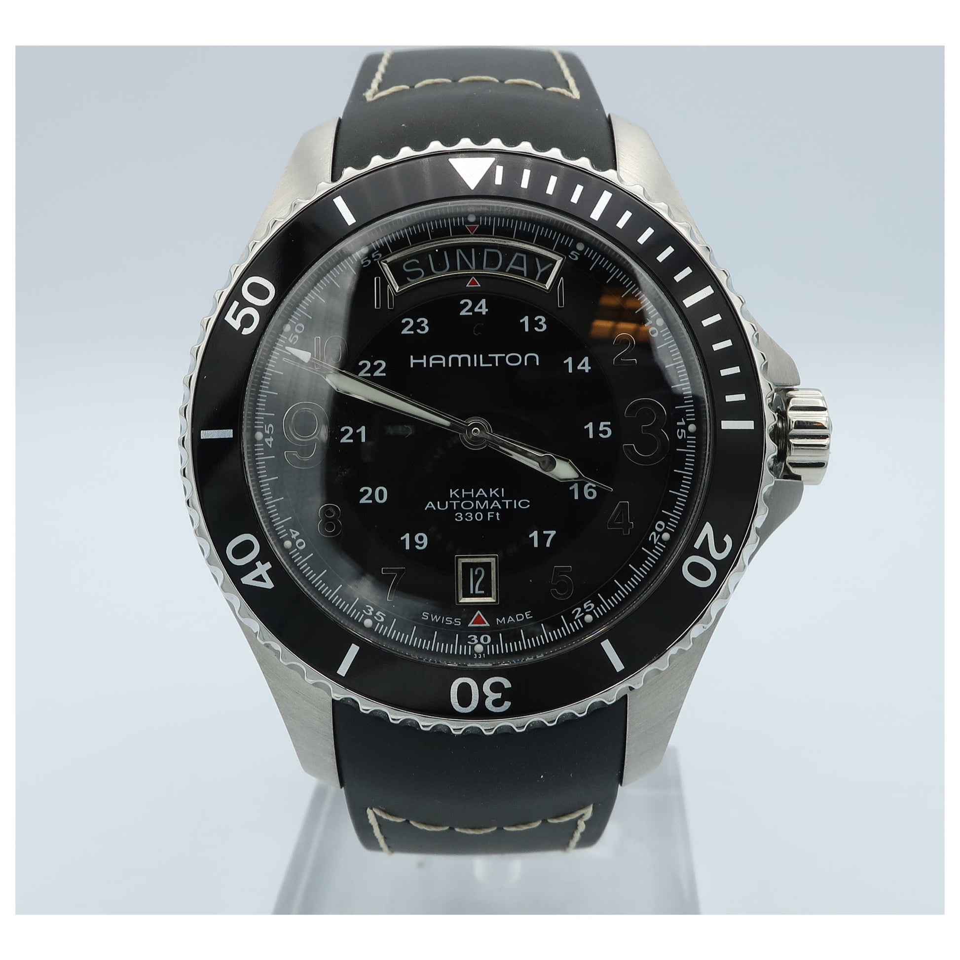 Front view of Hamilton Khaki Navy Men's Automatic Watch H64515333-SD