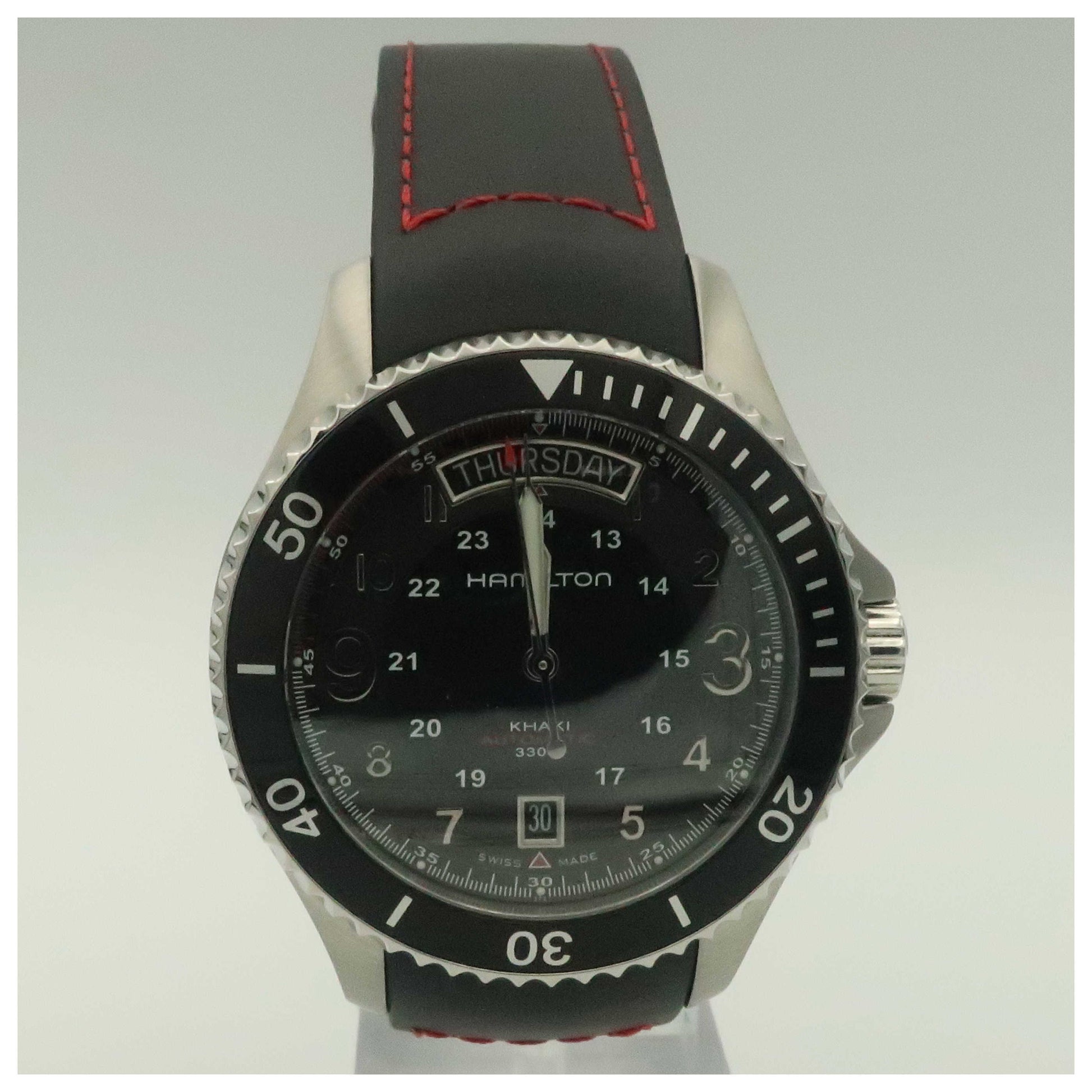 Front view of Hamilton Khaki Navy Men's Automatic Watch H64515337-PO