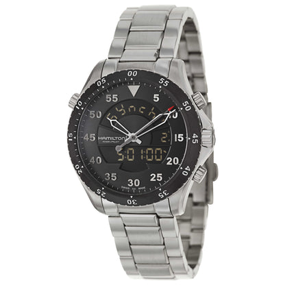 Front view of Hamilton Khaki Aviation Men's Swiss Quartz (Battery-Powered) Watch H64554131