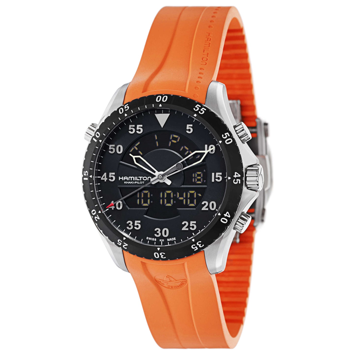 Front view of Hamilton Khaki Aviation Men's Quartz Watch H64554431