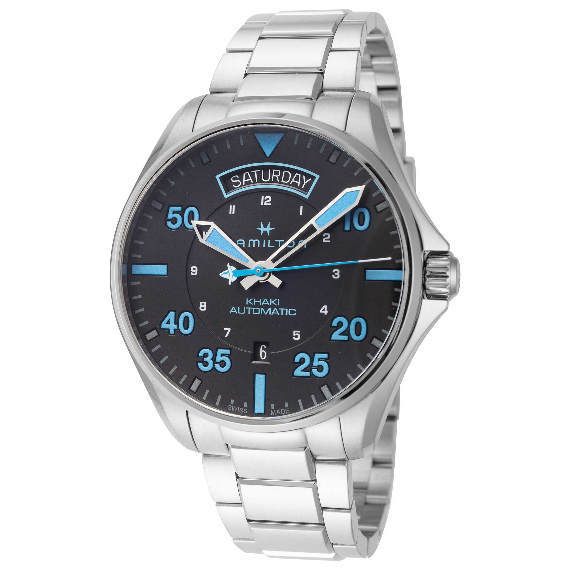 Front view of Hamilton Khaki Aviation Men's Automatic Watch H64625131