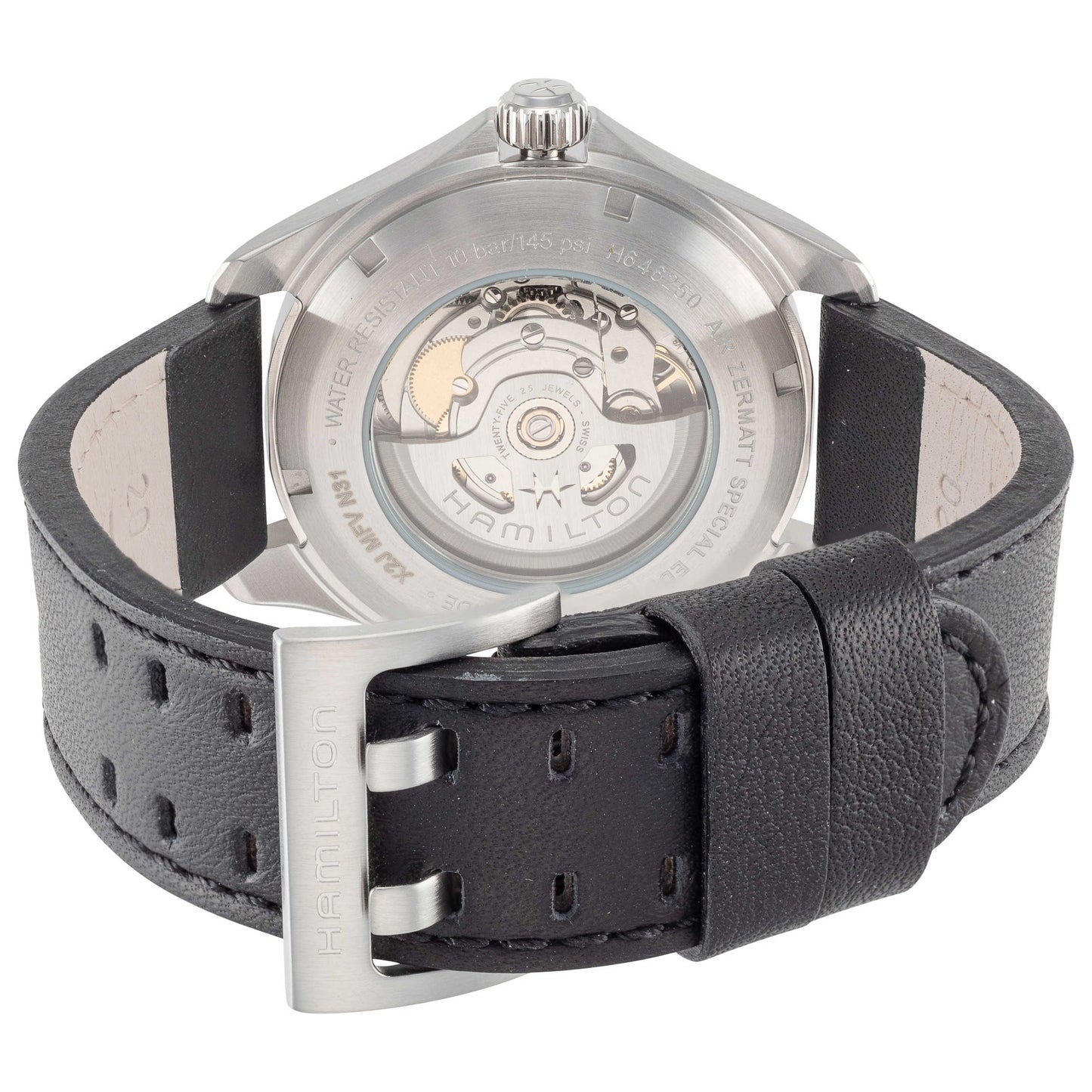 Back view of Hamilton Khaki Aviation Men's Automatic Watch H64625731