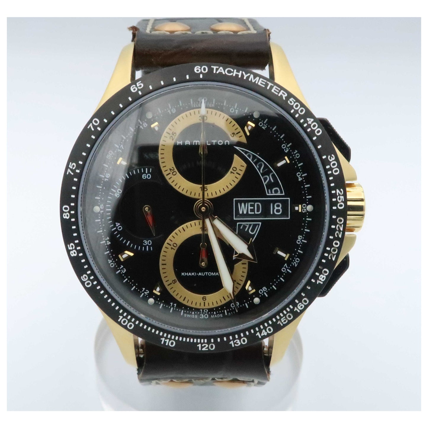 Front view of Hamilton Khaki Field Men's Automatic Watch H64646331-PO