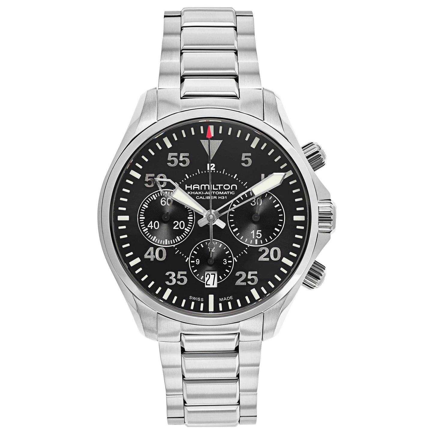 Front view of Hamilton Khaki Aviation Men's Automatic Watch H64666135