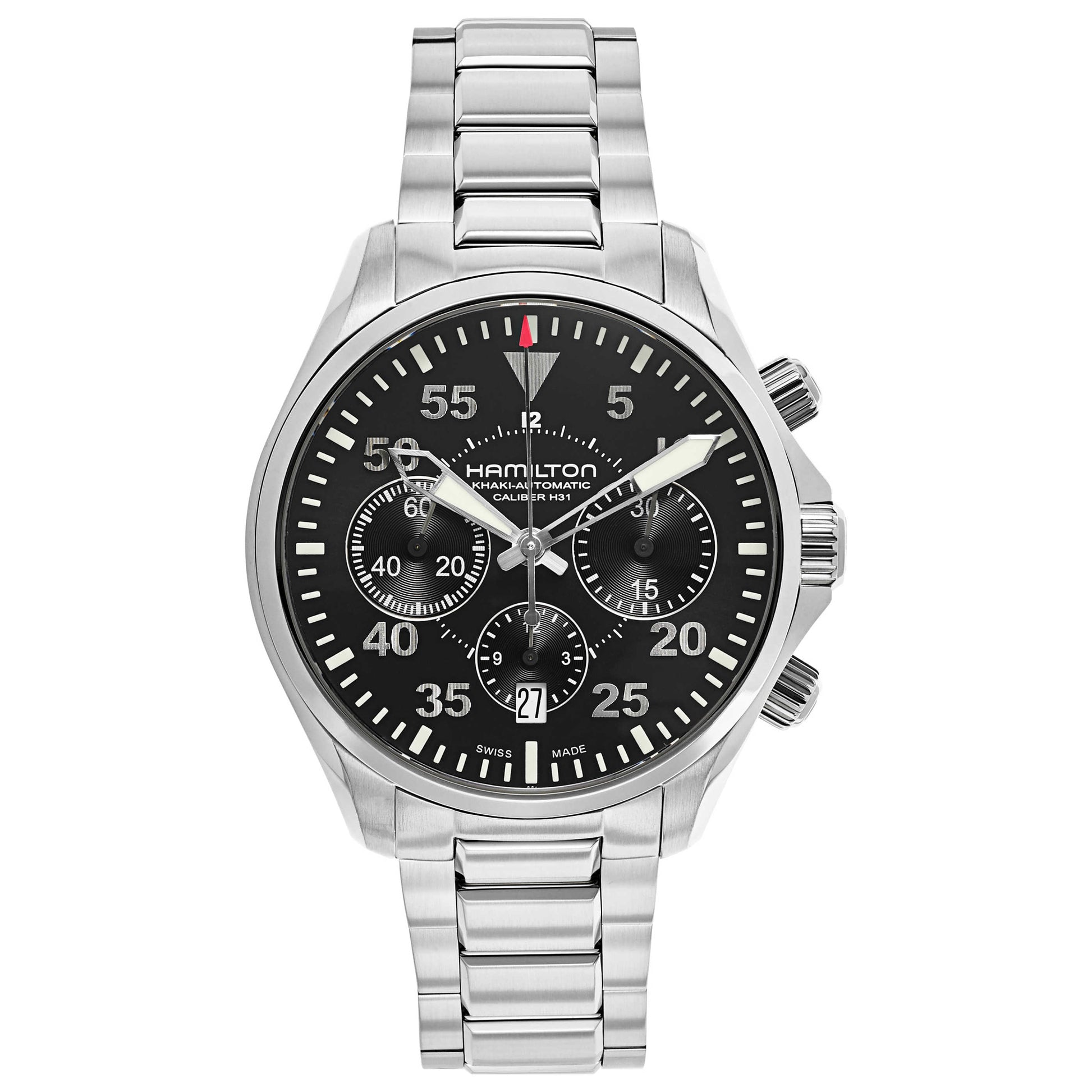 Front view of Hamilton Khaki Aviation Men's Automatic Watch H64666135