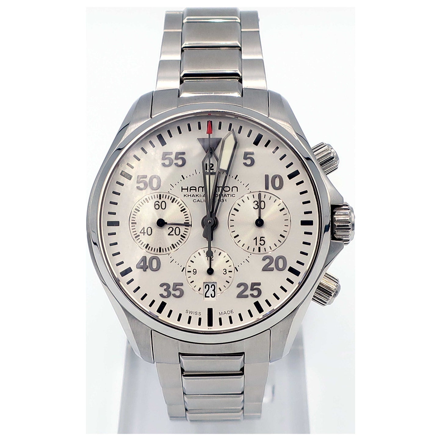 Front view of Hamilton Khaki Aviation Men's Automatic Watch H64666155-SD