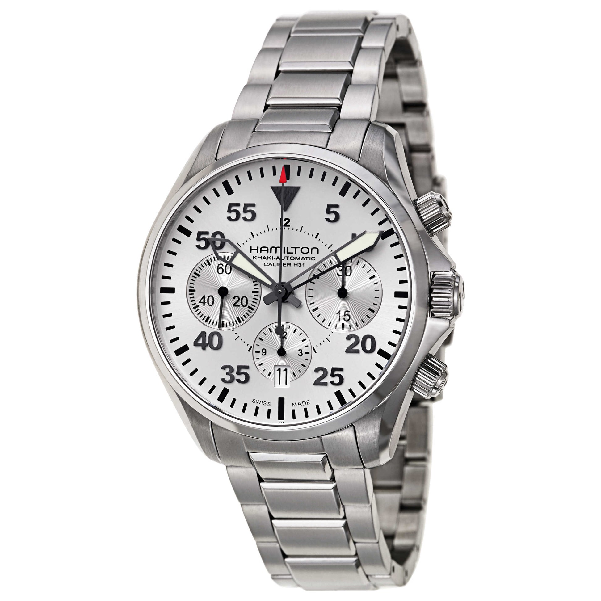 Front view of Hamilton Khaki Aviation Men's Automatic Watch H64666155