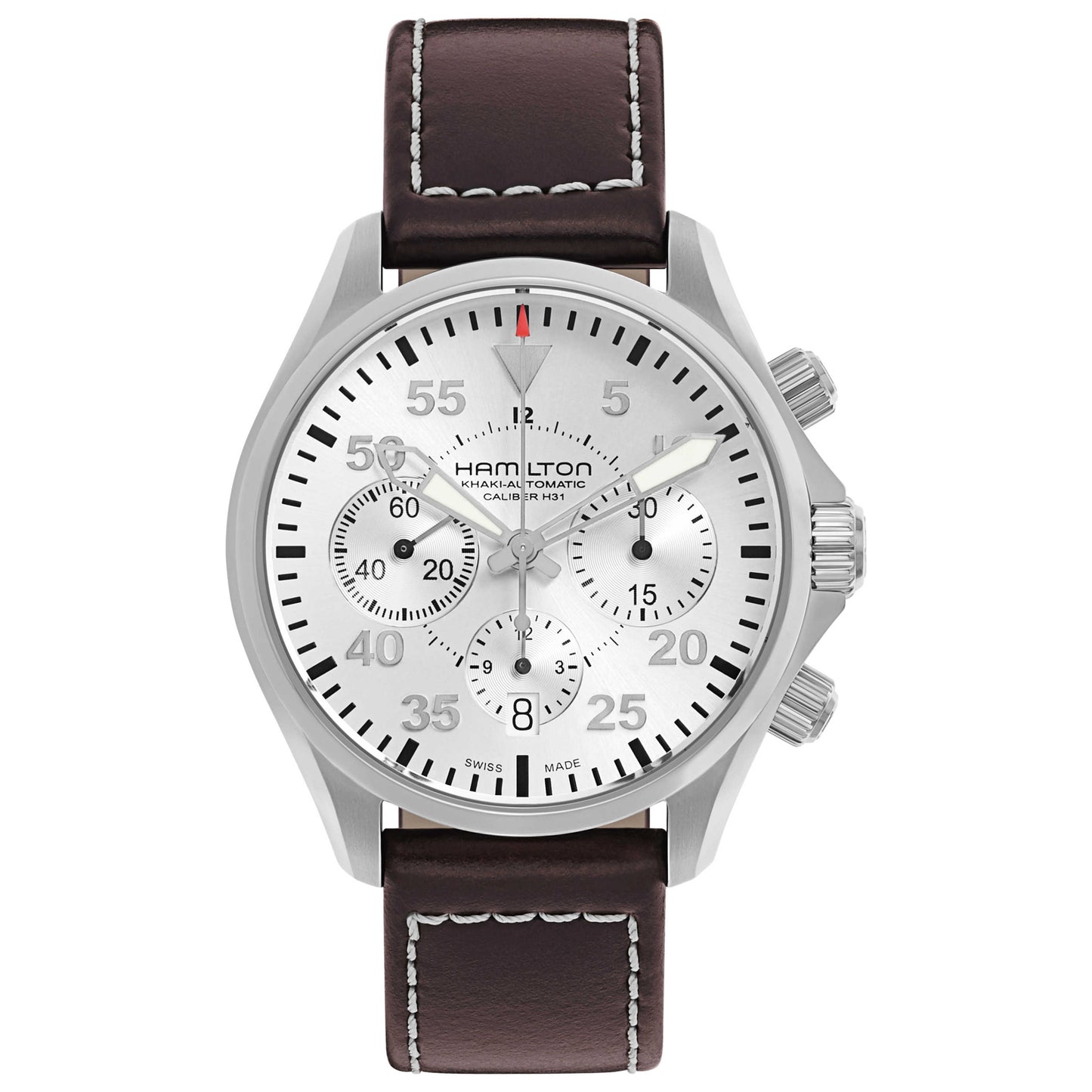 Front view of Hamilton Khaki Aviation Men's Automatic Watch H64666555