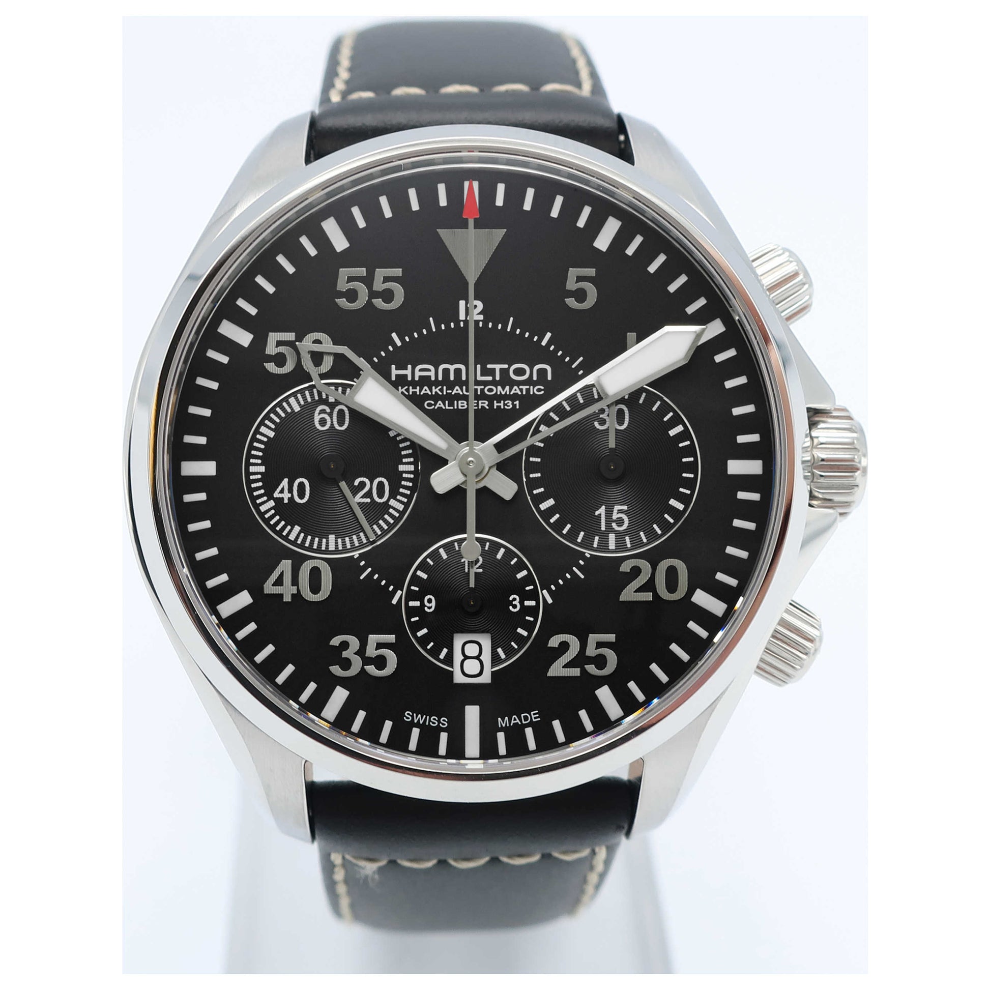 Front view of Hamilton Khaki Aviation Men's Automatic Watch H64666735-SD