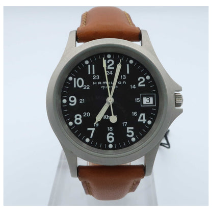 Front view of Hamilton Khaki Field Men's Swiss Quartz (Battery-Powered) Watch H67311533-SDV