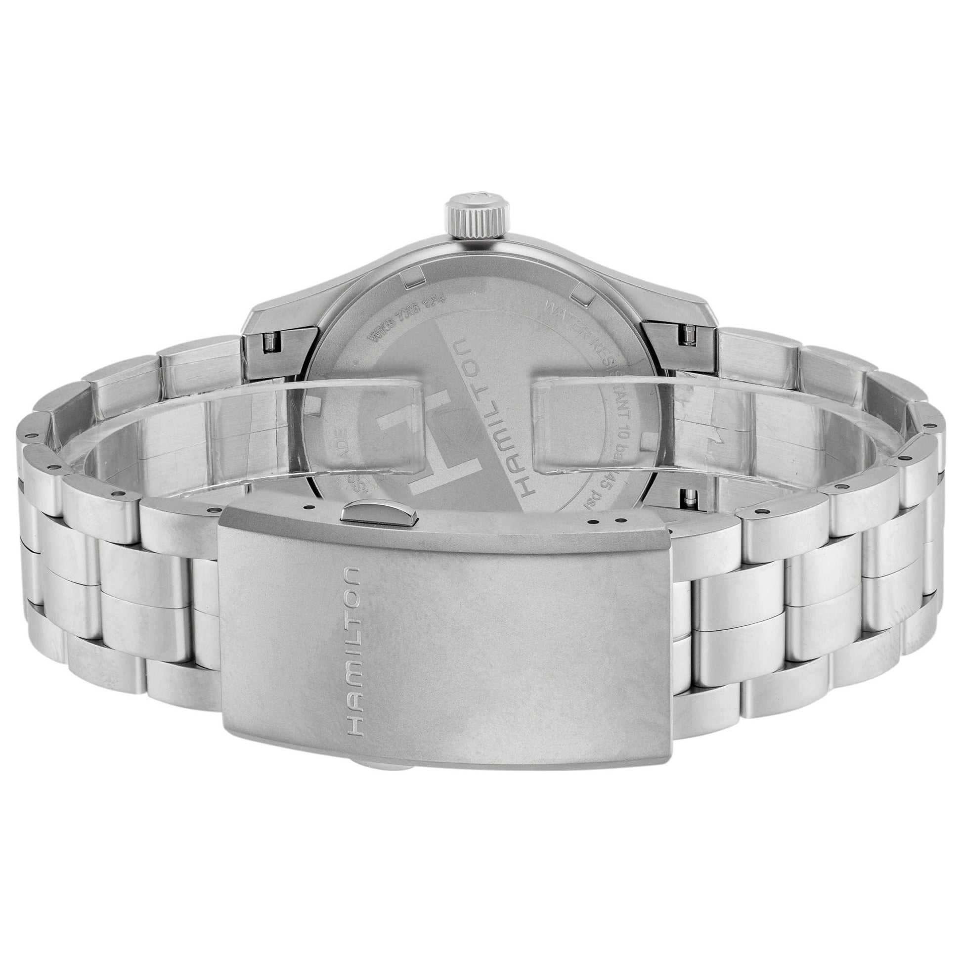 Back view of Hamilton Khaki Field Men's Quartz Watch H68201143