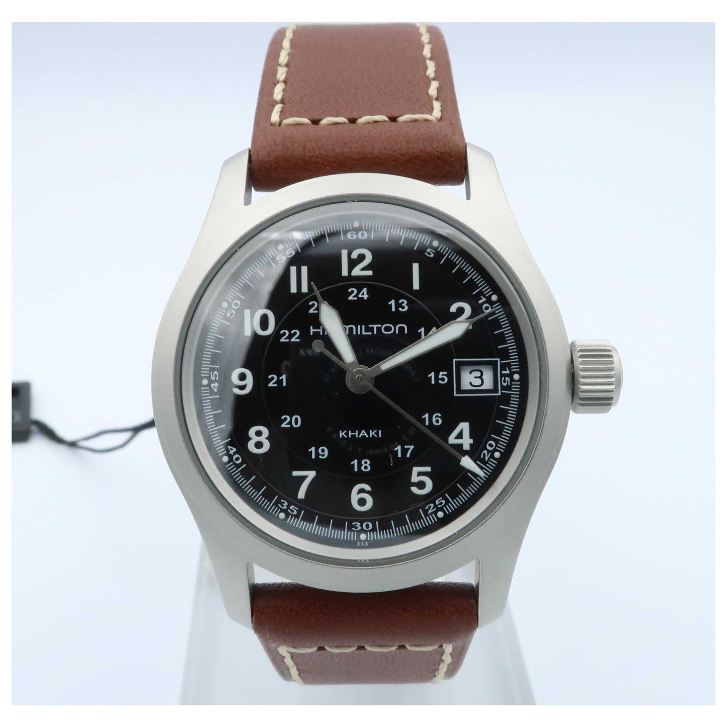 Front view of Hamilton Khaki Field Men's Swiss Quartz (Battery-Powered) Watch H68311533-SD