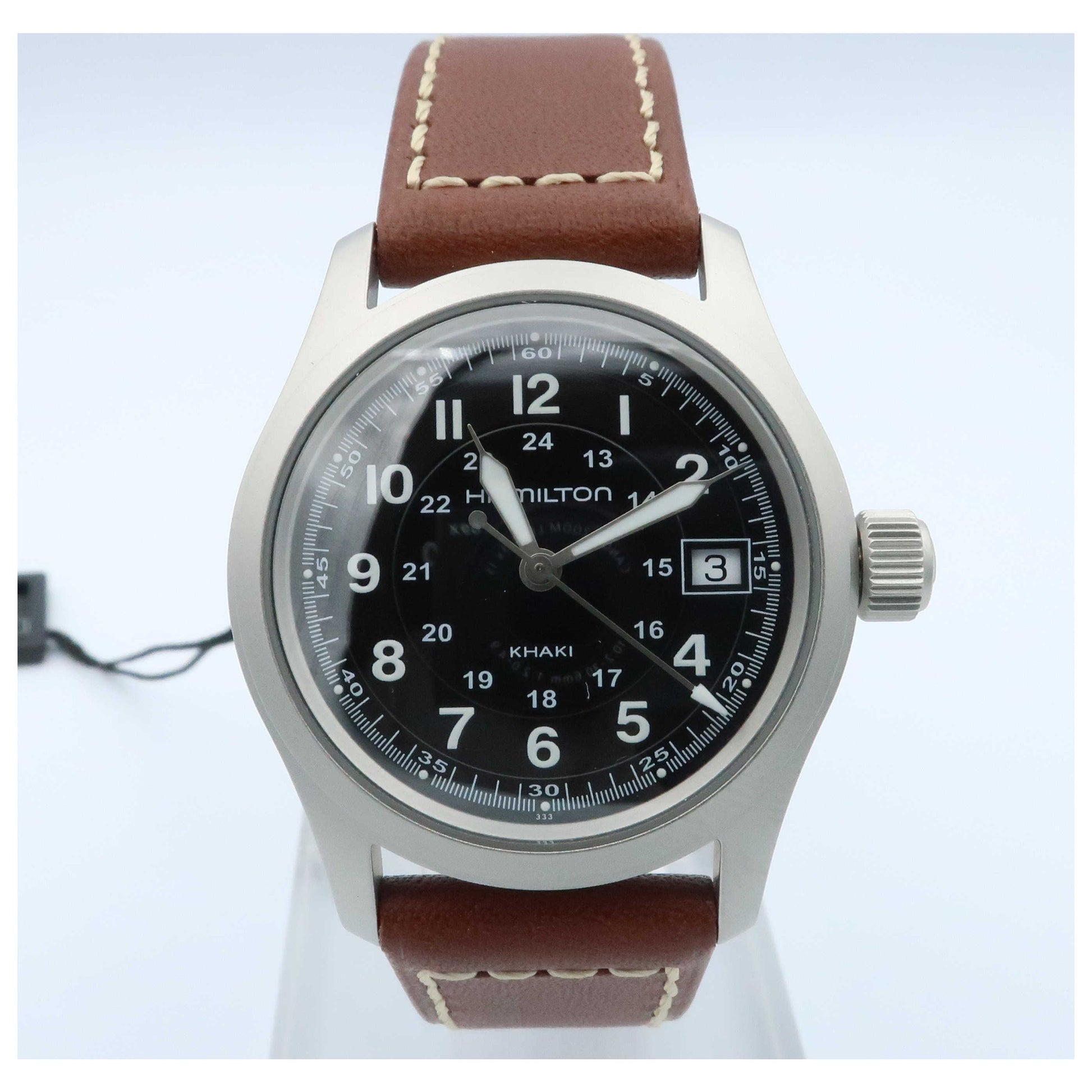 Front view of Hamilton Khaki Field Men's Swiss Quartz (Battery-Powered) Watch H68311533-SD